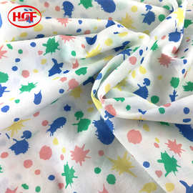 厂家热销全棉府绸数码印花面料 衬衣全棉环保活性印花布料订制