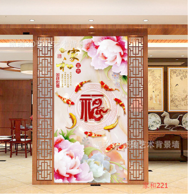 carving Modern Chinese customized Tile Walls bedroom a living room TV wall Decorative materials factory Direct selling