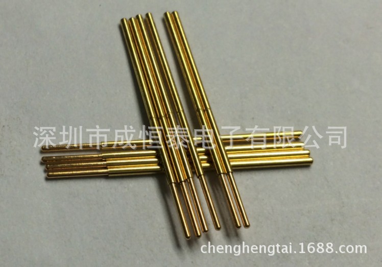 1.3弹簧测试针 PL75-J PAL75-J1直上圆头镀金 PCB板探针