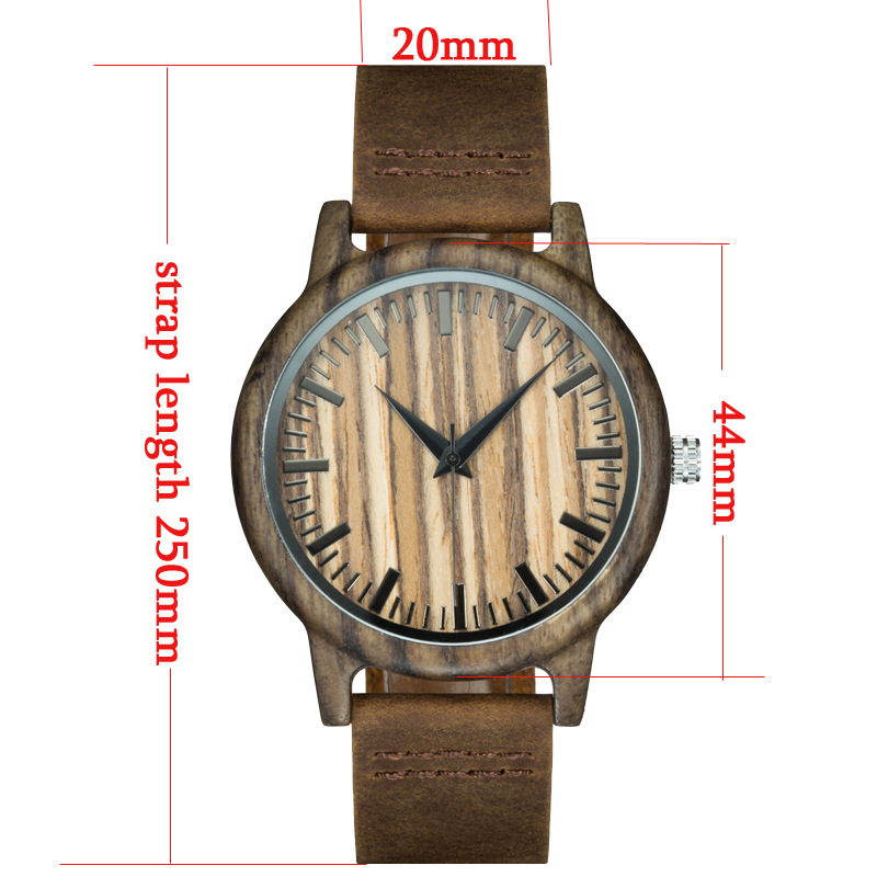 zebra wood watch