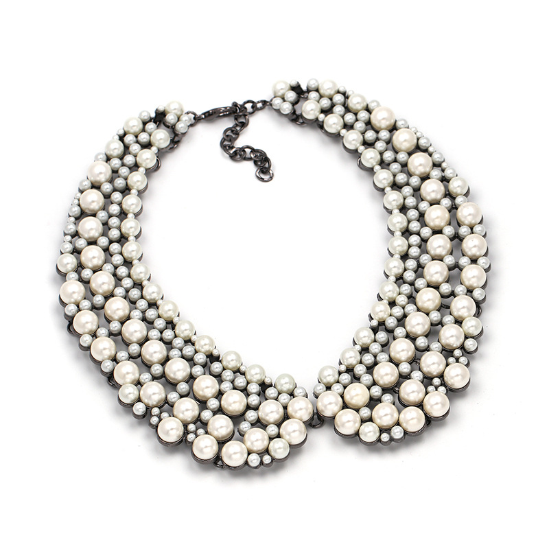 Korea Pearlnecklace Geometric (pearl)NHJJ3794-pearl