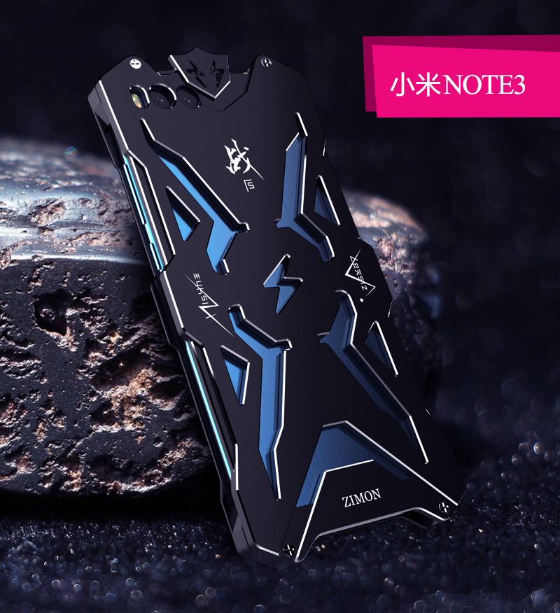 SIMON THOR Aviation Aluminum Alloy Shockproof Armor Metal Case Cover for Xiaomi Mi Note 3