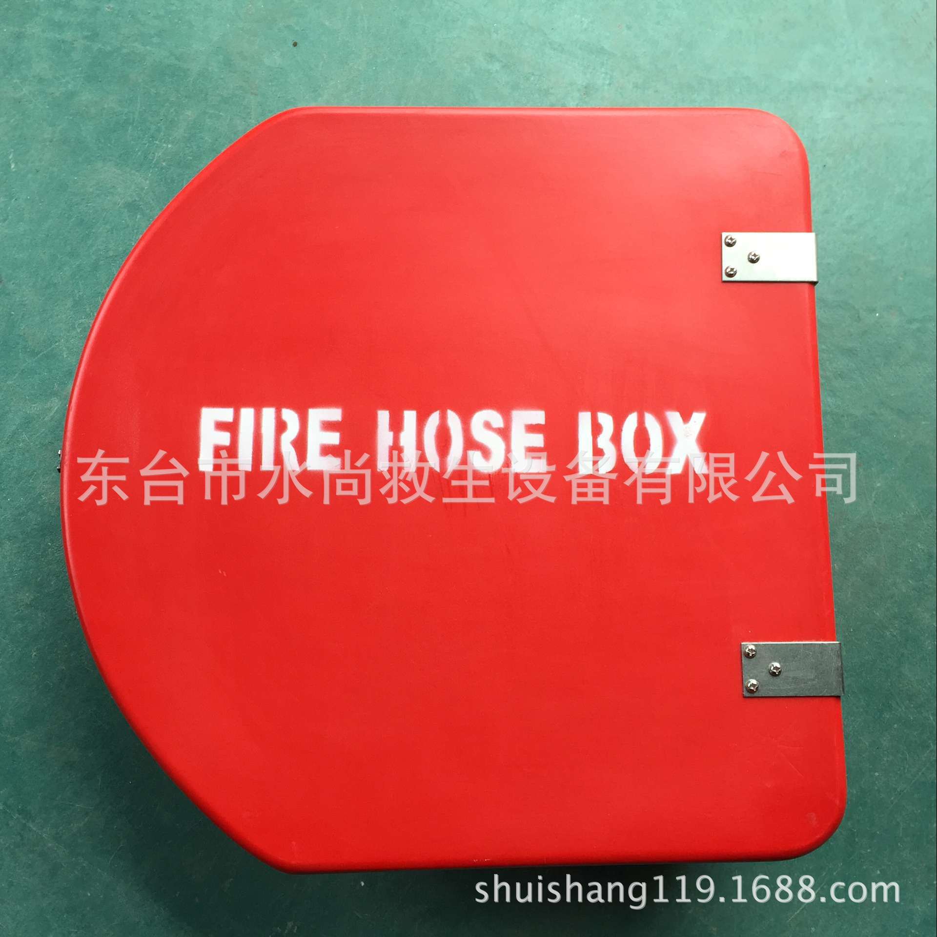 船用玻璃钢 水龙带圆顶箱 双面消防水带皮龙存放箱 650*560*190