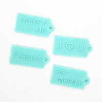 铭牌挂牌复古爱情祝福语项链吊牌硅胶翻糖蛋糕