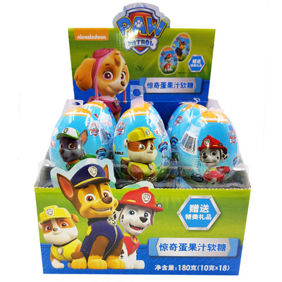 小狗汪汪队立大功汪汪队惊奇蛋果汁软糖儿童零食礼物10g