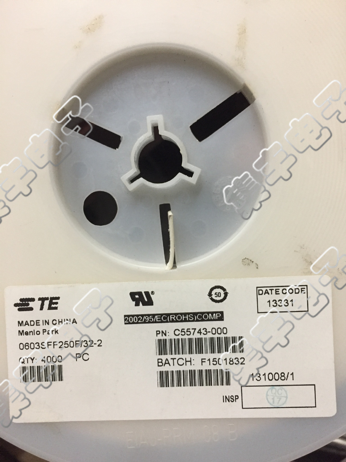 0603SFF250F/32-2 0603 TYCO/TE 表面贴装保险丝 原装实物拍摄