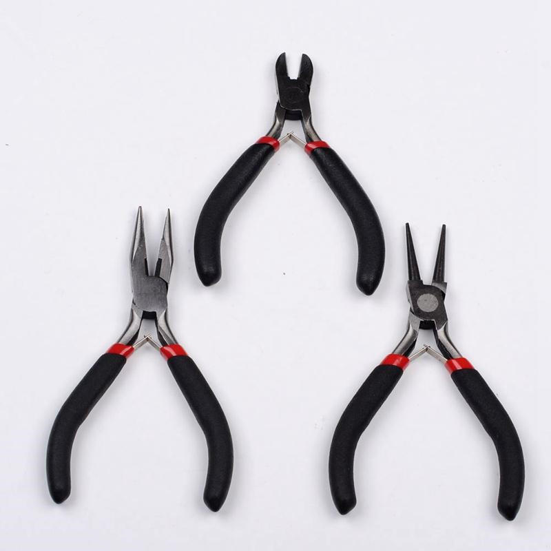 DIY饰品工具 手工钳子 饰品钳斜嘴钳 尖嘴钳 圆嘴黑柄多种钳厂家