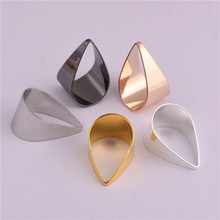 22*14mm环保电镀多色不规则几何水滴斜切片铜管耳环吊坠箱包配件