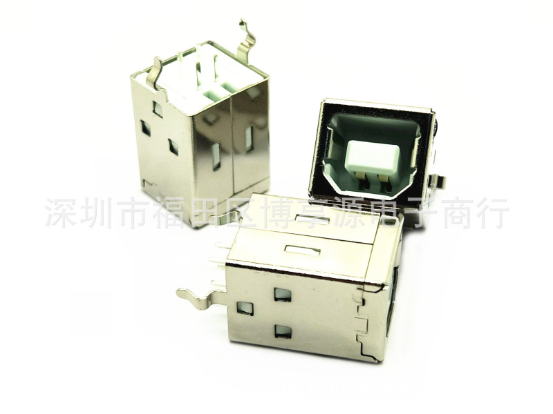 D-type/D-port vertical BF-180 printer socket/interface B female 180 degrees square port USB female socket iron