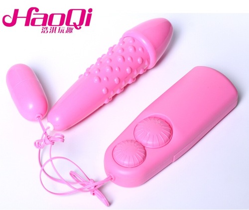 Haoqi Fun Adult Sex Products Female Masturbator Massage Stick Double Vibrator Sexy Double Control Ting Vibrator