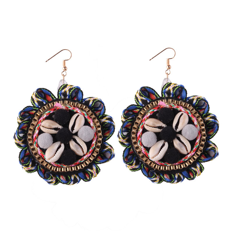 Alternative alloy plating earring (Color 3)NHJQ9200-Color 3