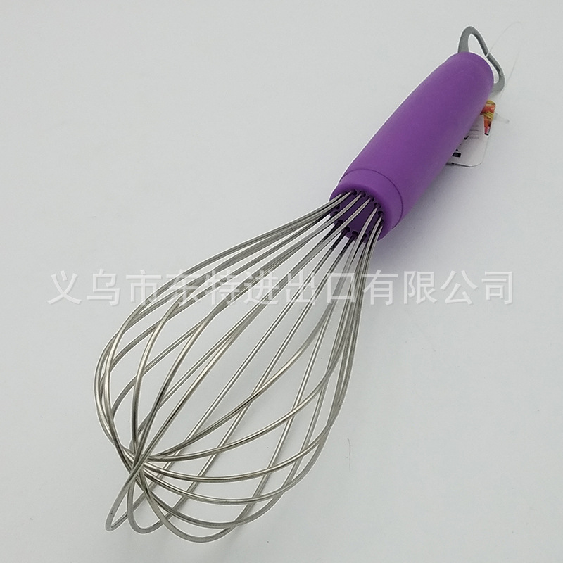 Factory direct sales of stainless steel egg beaters, plastic egg cream mixers, kitchen baking supplies, manual egg beaters detail image 6