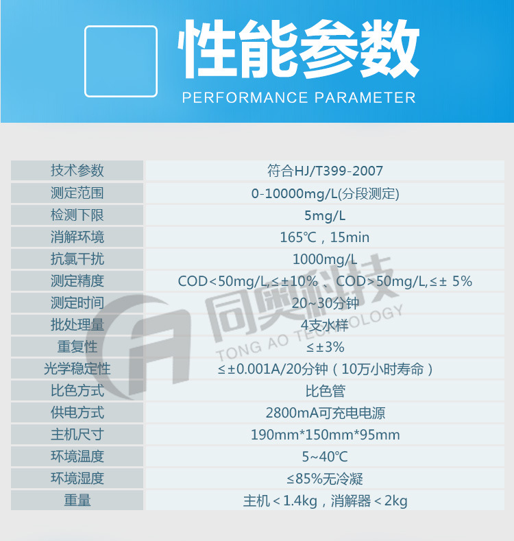 TR-108B型便携式COD测定仪