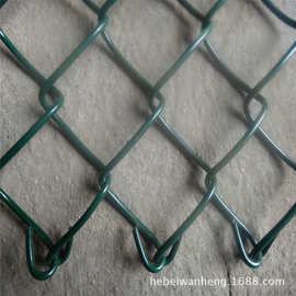 墨绿色勾花网 塑厚500丝包塑钩花护栏网 篮球场围栏 养殖勾花护栏