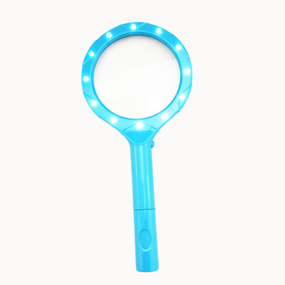 3x90mm 12LED照明阅读手持式直柄光学玻璃放大镜