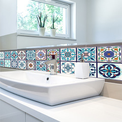 CZ006 歐式小碎花瓷磚貼 復古壁紙牆貼畫 家居客廳臥室廚房裝飾貼