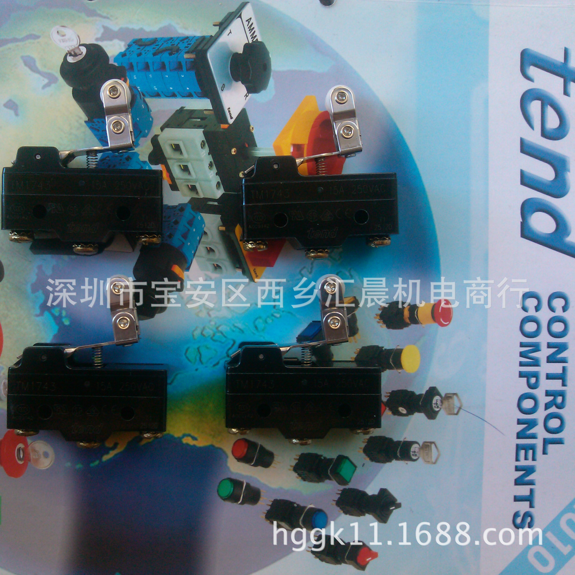 原装TEND台湾天得行程开关TM1743 TM-1743天得微动开关