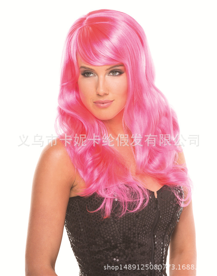 Fiesta rosa brillante peluca de fiesta peluca de boda imitación japonesa