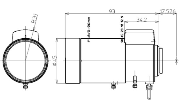LMVZ990A-IR     KOWA 兴和　1/2"变焦镜头
