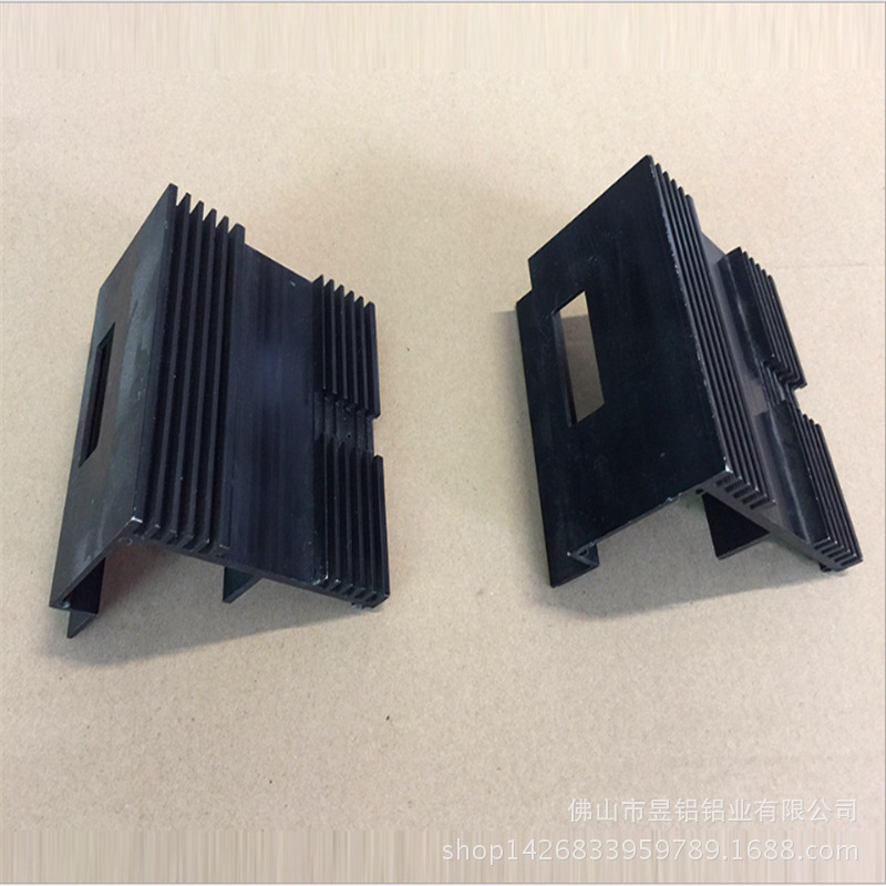 工业铝型材铝合金型材阳极氧化黑色铝合金外壳6063L形工业铝型材