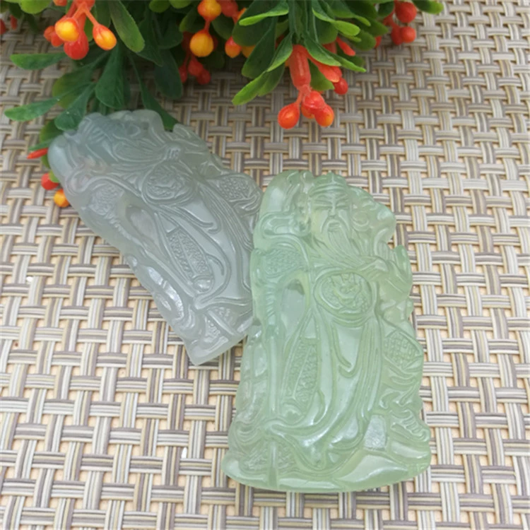 Necklace jade, pendant, ice imitation