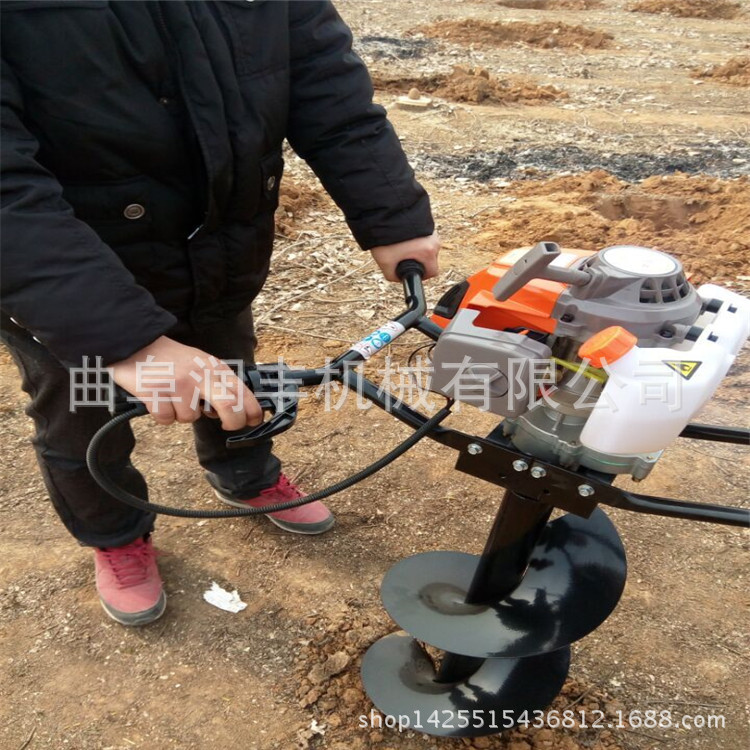 扭力强的挖坑机 路面栽树挖坑机 扎架子立柱挖坑机