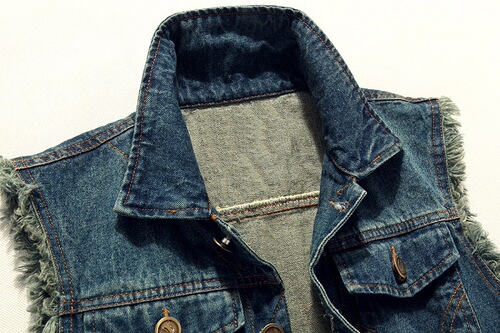  Spring and Autumn Denim Vest Men's Korean-Style Sleeveless Waistcoat Slim-Fit Summer Denim Vest Top Plus-Size Fashionable
