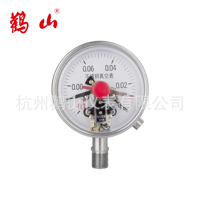 YXC100BF электрический контактный манометр из нержавеющей стали -0,1-0 вакуумная серия из нержавеющей стали 304, прямая продажа с завода