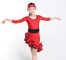 心夢緣兒童拉丁舞服裝表演服新款少兒拉丁舞比賽服裝女童演出服