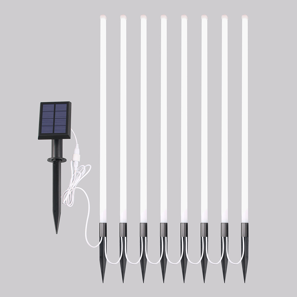 太阳能led流星灯串 景观庭院灯 户外防水地插装饰灯流星