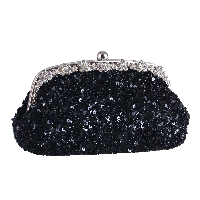 Nouveau Incrusté De Diamants Paillettes Sac À Main Magnifique Grand Rouge De Mariée Sac Cadeau Sac Vintage Sac 6528 Rouge De Fête display picture 32