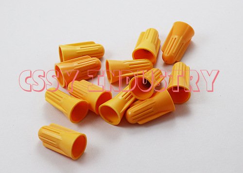 螺旋弹簧式压线帽 J1 100PCS 橙