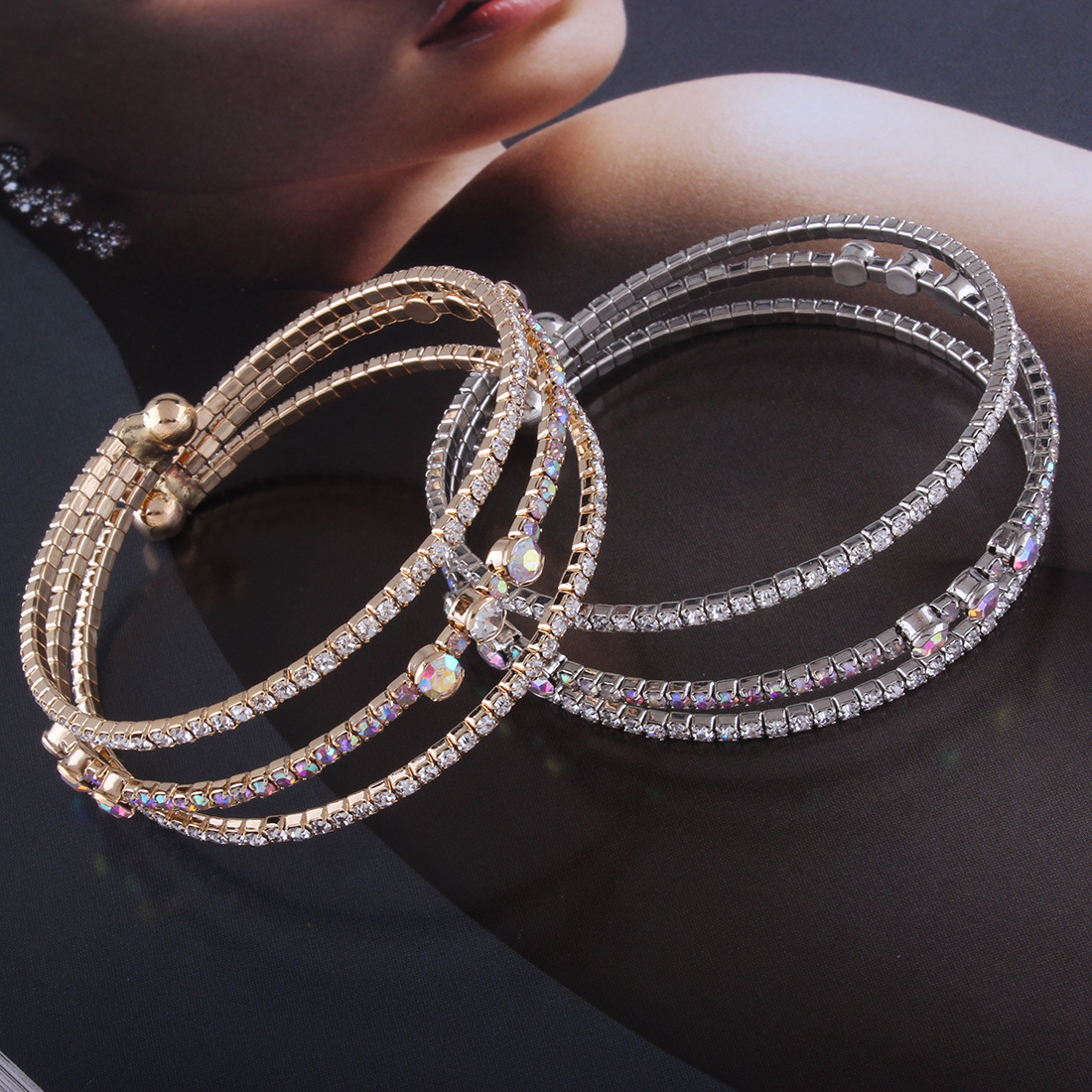Occident and the United States alloy plating Bracelet (White k)NHNMD3764-White k