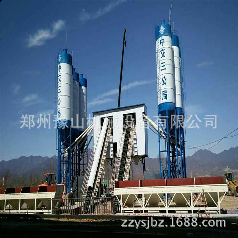 60混凝土搅拌站价格  60方搅拌设备厂家  豫山自动上料