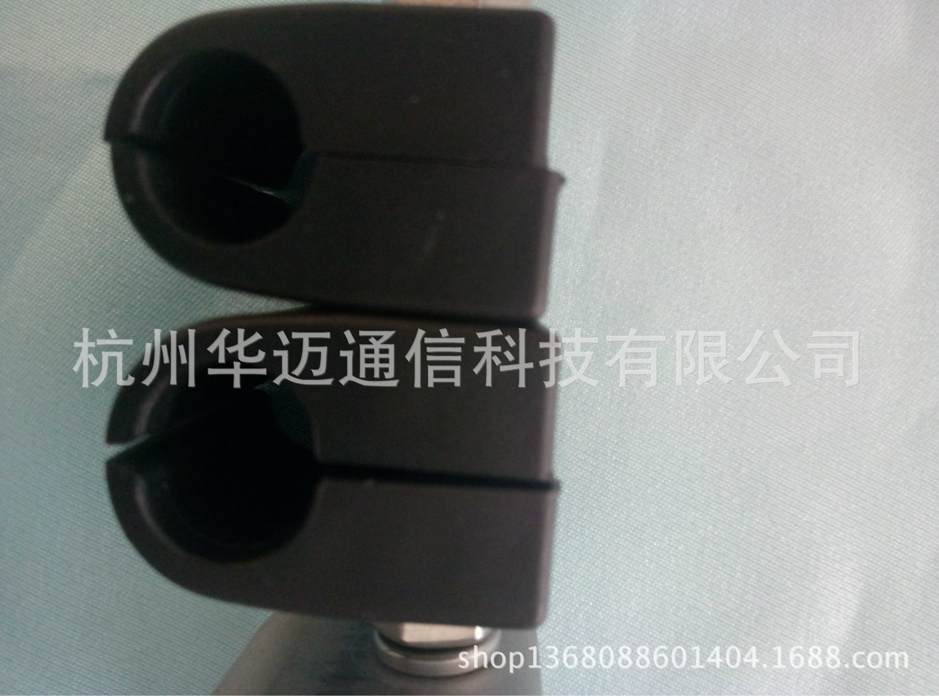 馈线卡1/2穿芯型双联单孔馈线卡,304不锈钢馈线卡,1/2馈线卡单联,