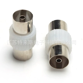 直销转接头母转母TV有线电视机顶盒转换转接头竹节F头连接器批发