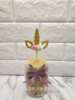 Golden Pink Deer Horn with Xiaohua 烘 Baking cake decorate Christmas Coconut Tree Plugs 4 cakes and flags