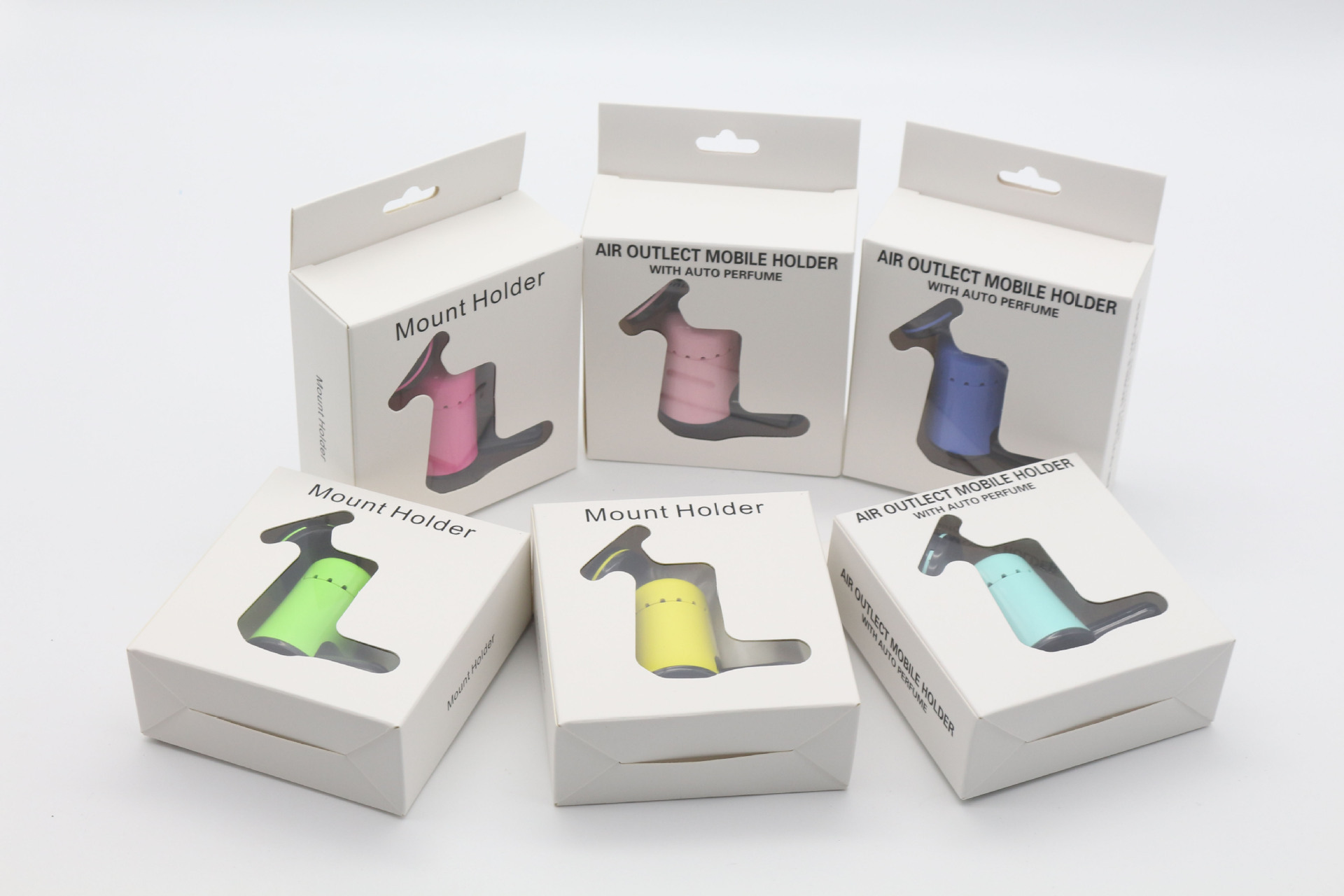 厂销出风口香水车载手机支架多功能懒人汽车磁吸出风口