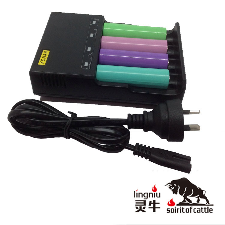4槽澳规电池充电器 CEC-TICK认证 26650 14340锂电池充电器