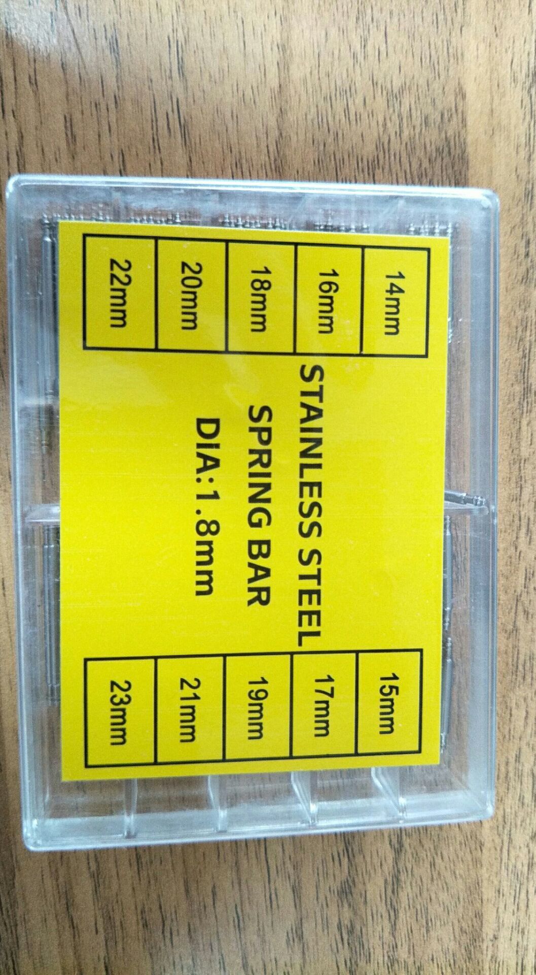 盒装表耳 表销 钟表工具配件 1.8MM直径 100只装全钢无缝 14-23