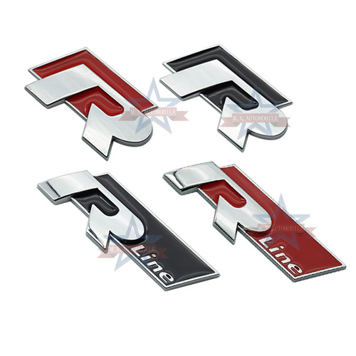 Suitable for Volkswagen R label CC passatCC R car logo Volkswagen Rline tail logo alloy car logo modification