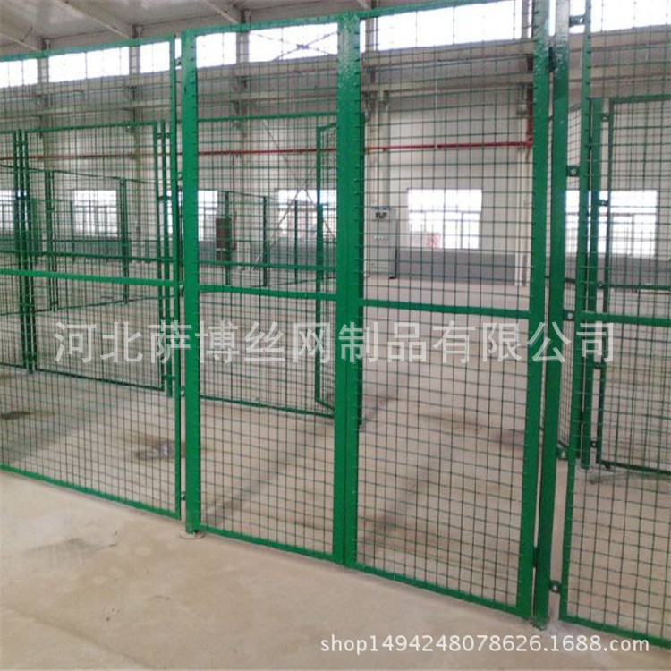 河北厂家现货批发车间仓库隔离带 绿色黄色车间隔离护栏网可定制