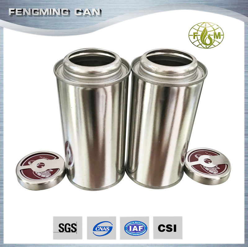 凤鸣制罐厂生产批发胶水 润滑脂 机油润滑油马口铁圆罐125ml压盖