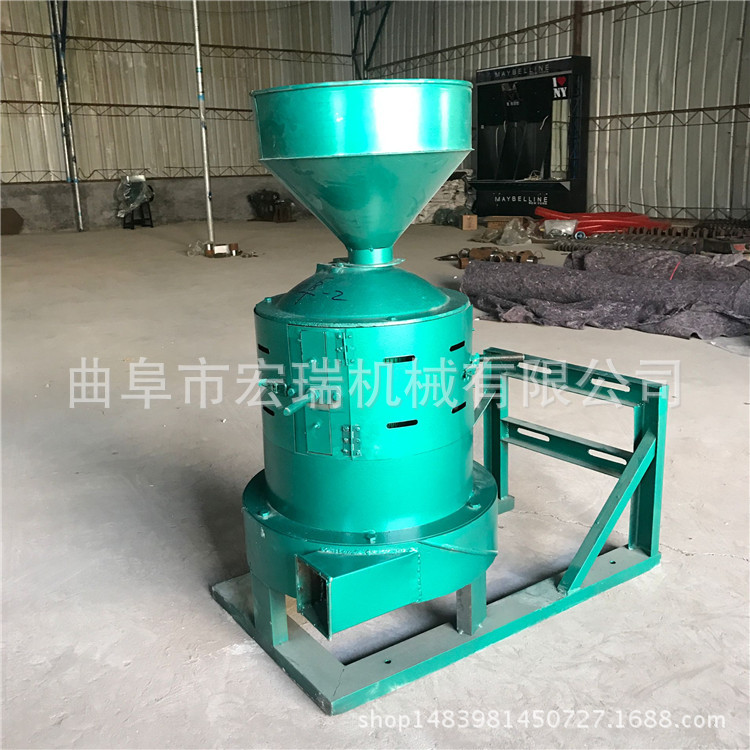 河南大米脱皮机全自动碾米机碾米机视频粮食加工设备3是1宏瑞HR-2