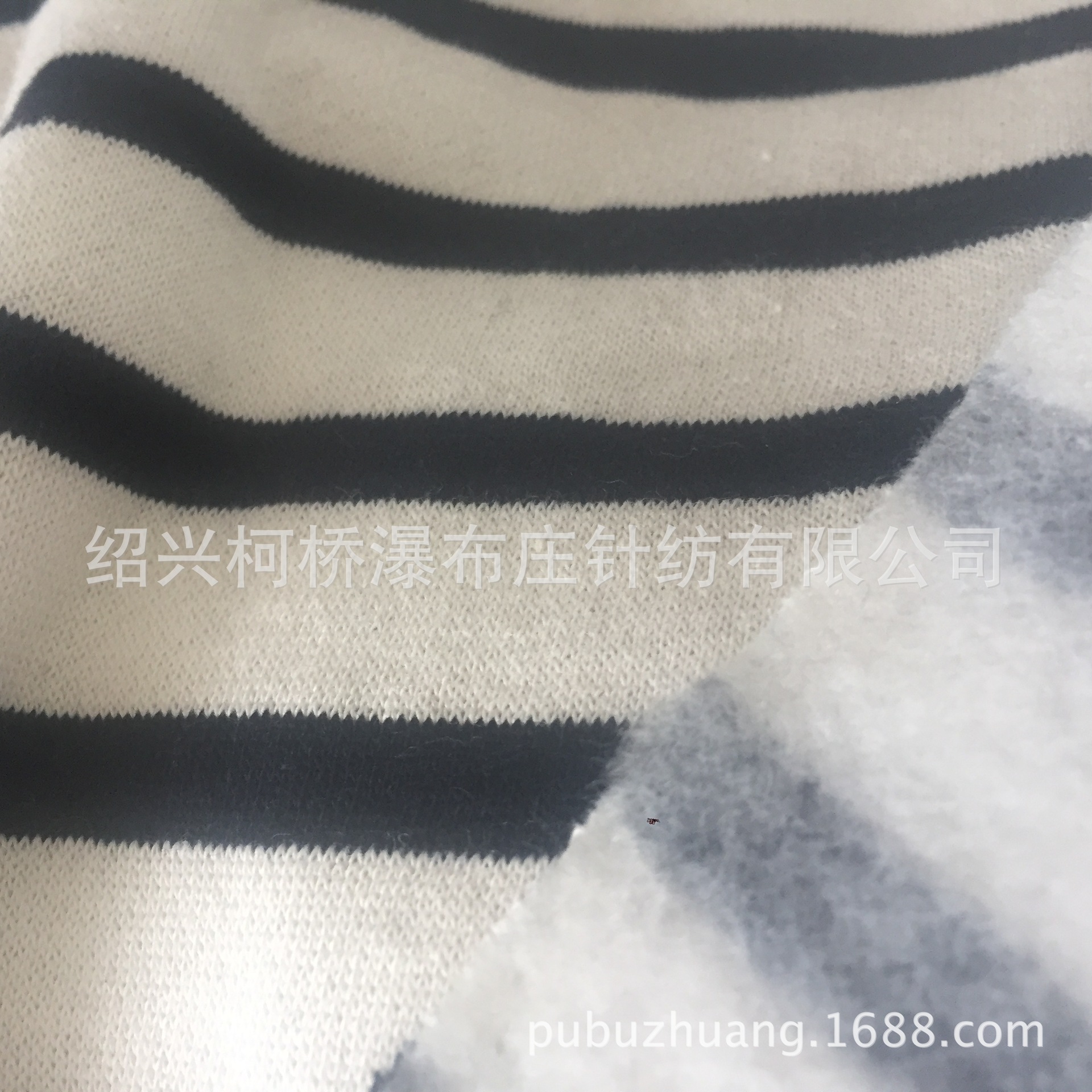 厂家直销针织65%涤纶35%棉TC色织卫衣绒 单面拉毛布