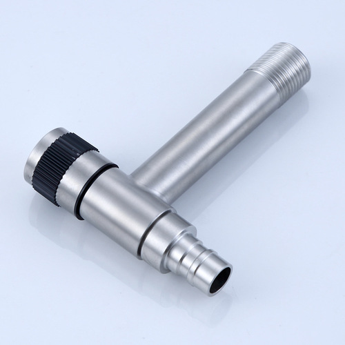 Thickened 304 stainless steel washing machine faucet ordinary faucet single cold water faucet quick opening into the wall small faucet