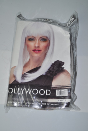 Estilo europeo y americano cos / party peluca popular fiesta cubierta de cabeza de fábrica cabello liso