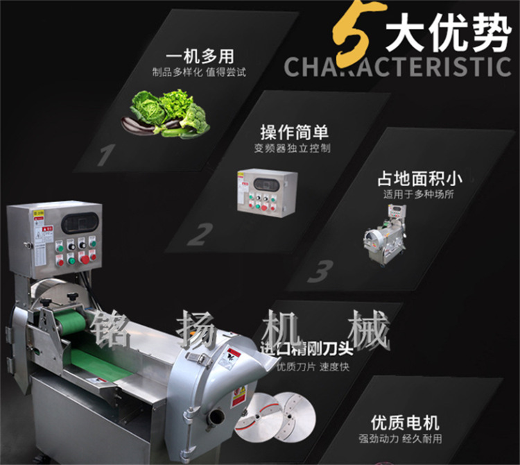 小型水果切丝切片机 芹菜切断机 豆角切断机 电动商用切菜机
