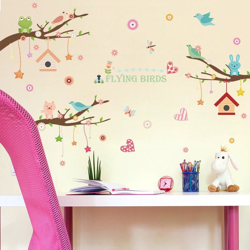 Cartoon creative decorations on wall for children's room for early age, stickers, wholesale, new collection