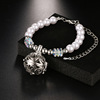 Retro hydrolate from pearl, crystal, aromatherapy, perfume, oil, diffuser, bracelet, jewelry, with snowflakes